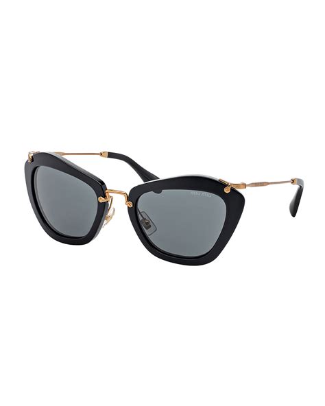 miu miu sunglassrs|Miu Miu sunglasses cat eye.